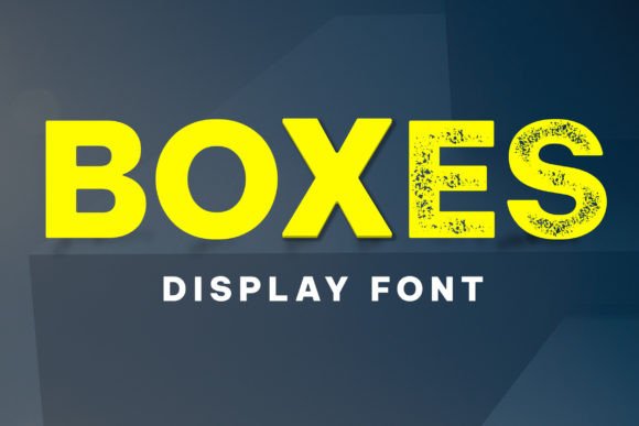 Boxes: A Vintage Display Font for Retro Design