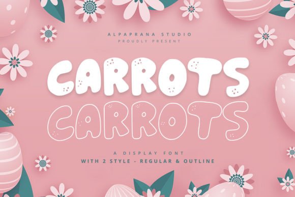 Carrots: A Playful Display Font for Bold Branding
