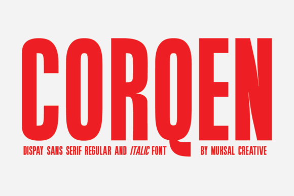 Corqen: Evaluating a Modern Display Font for Design Projects