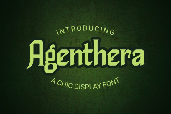 Elevating Brand Identity with Agenthera: The Perfect Fusion of Modern and Classic Typography