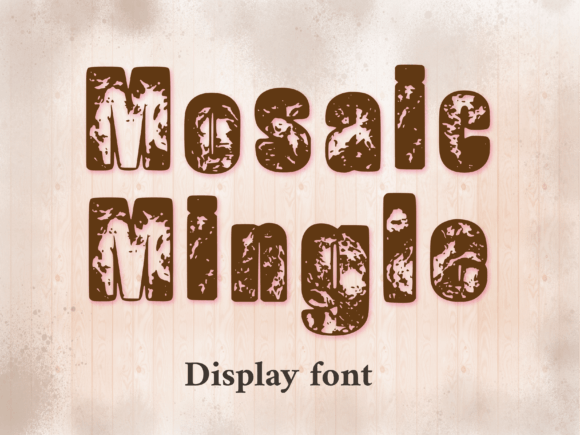 Fresco Frenzy: A Display Font with Ancient Texture