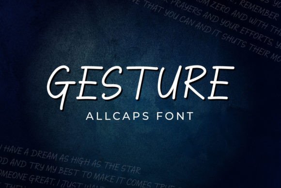Gesture: The Display Font That Commands Attention
