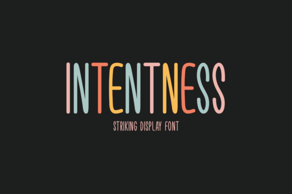 Intentness: Elevating Visual Communication Through Bold Typography