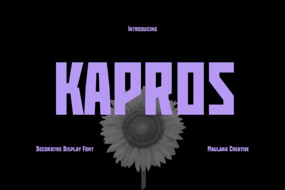 Kapros: The Neon-Infused Display Font Redefining Future Branding