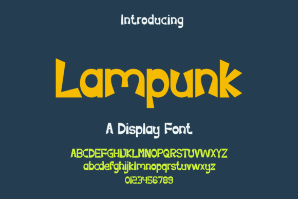 Lampunk Font: A Bold Display Choice for Modern Branding