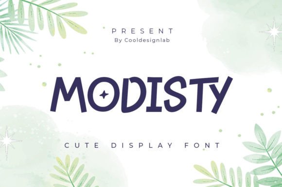 Modisty: A Playful Font for Creative Designs