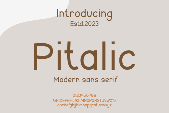 Pitalic: Modern Elegance for Bold Branding