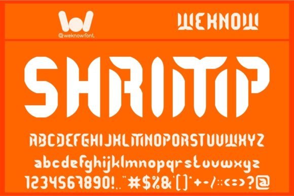Shrimp: Defining Modern Identity Through Techno Display Typography