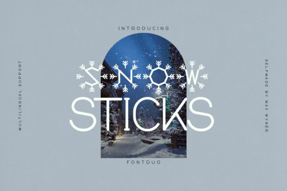 Snow Sticks: A Whimsical Winter Font Duo